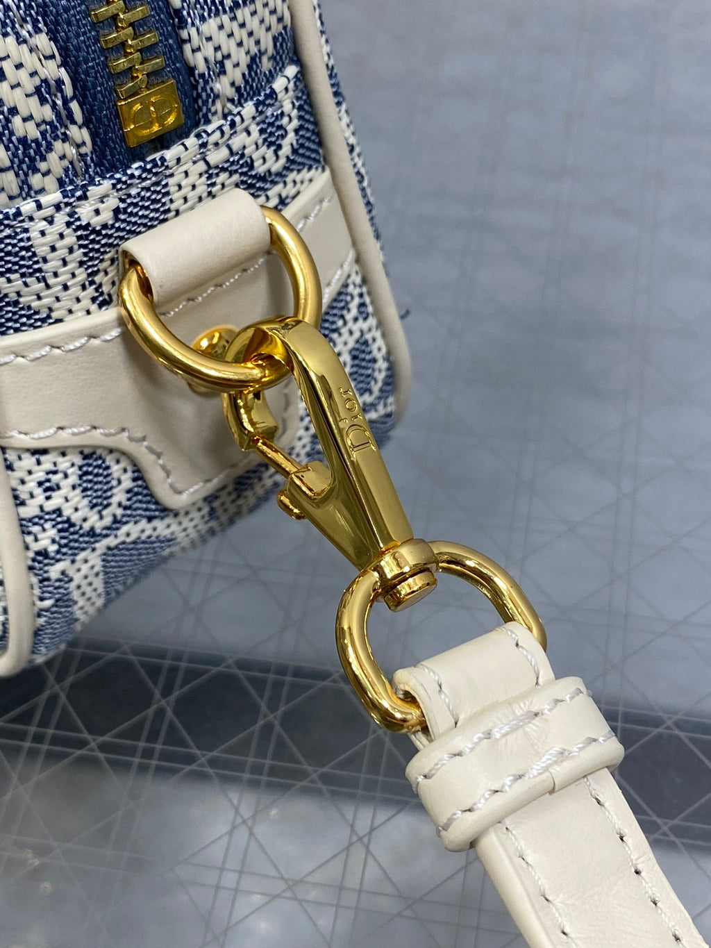 Мала сумка-боулинг Dior D-Vibe з текстилю — фото 5