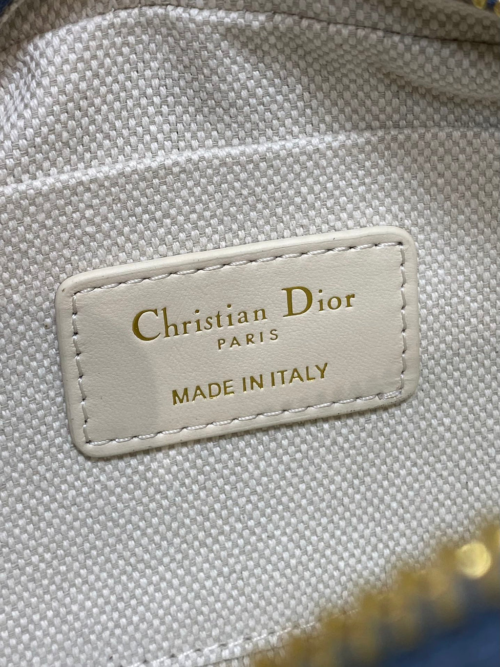 Мала сумка-боулинг Dior D-Vibe з текстилю — фото 9