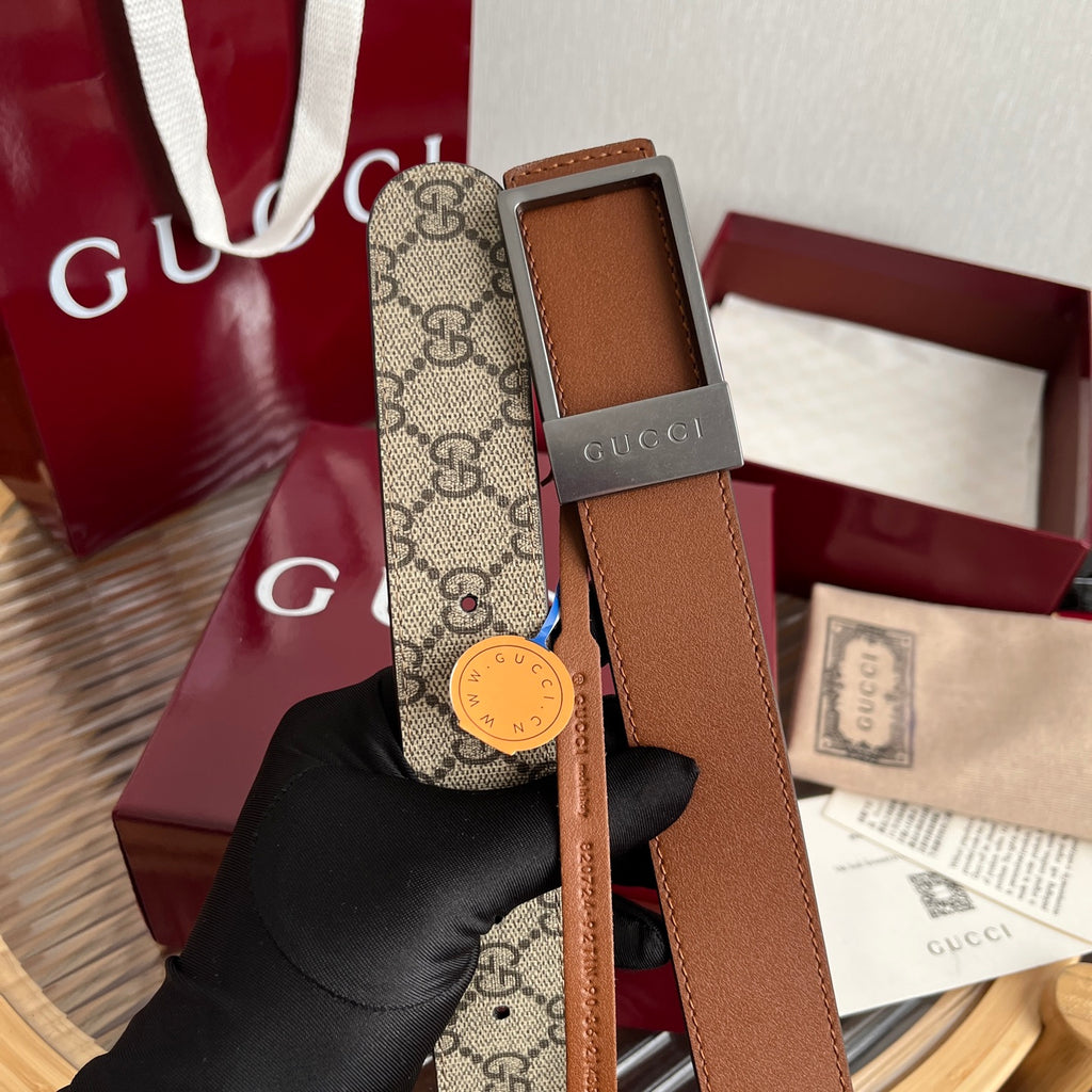 Ремінь Gucci Double G з натуральної шкіри — фото 2