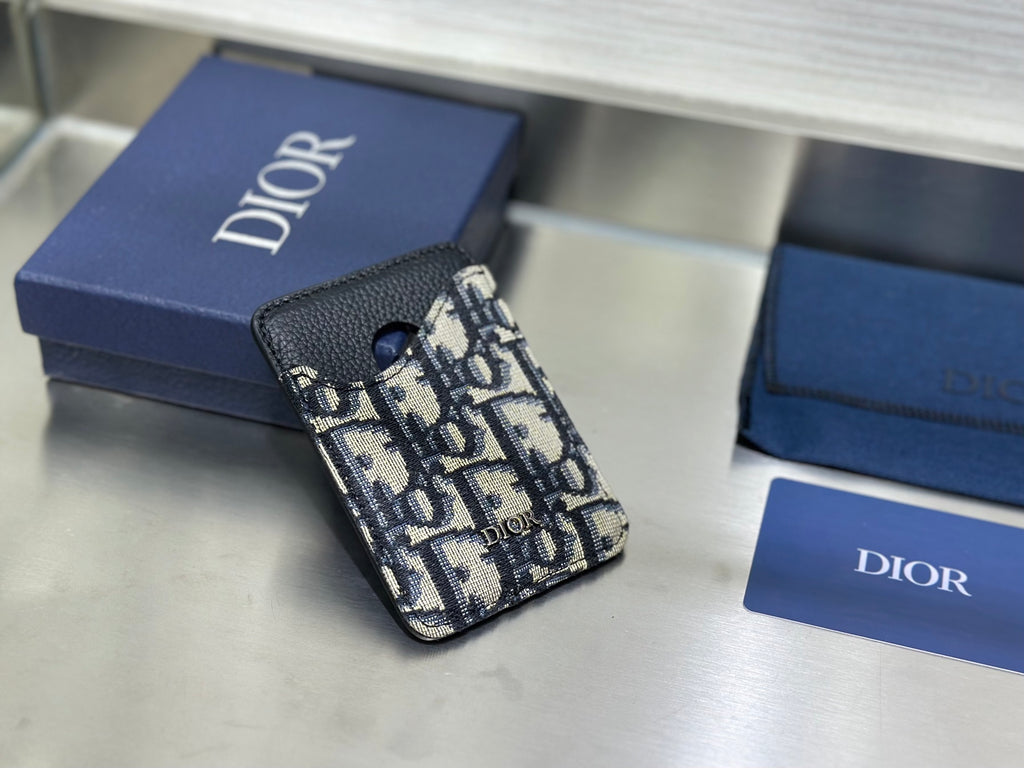 Кардхолдер Dior Saddle з натуральної шкіри — фото 1