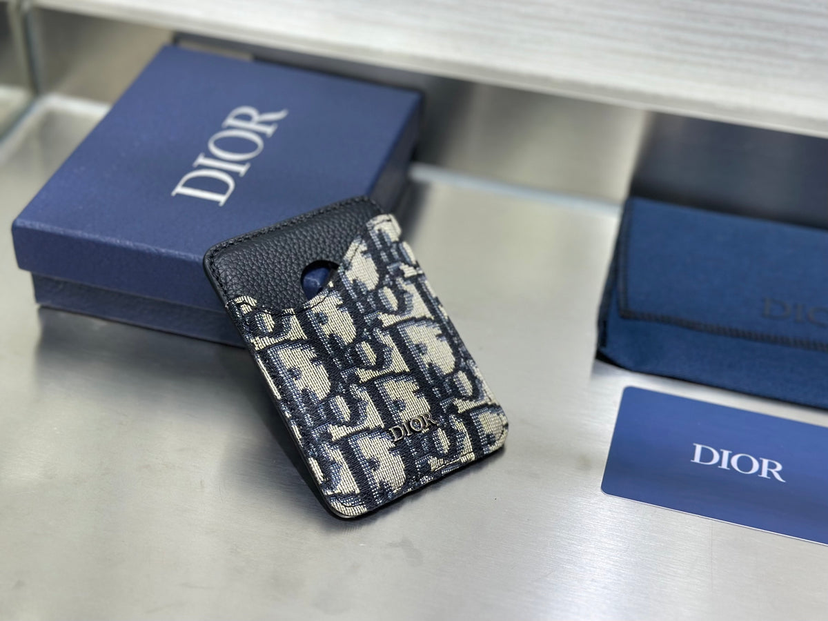 Кардхолдер Dior Saddle з натуральної шкіри — фото 1