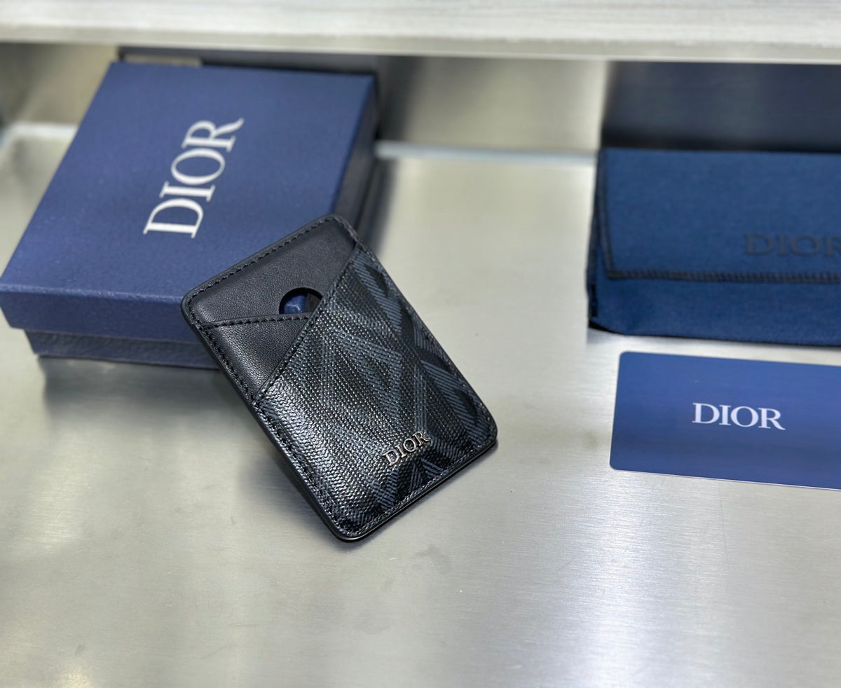 Кардхолдер Dior Saddle з натуральної шкіри — фото 1