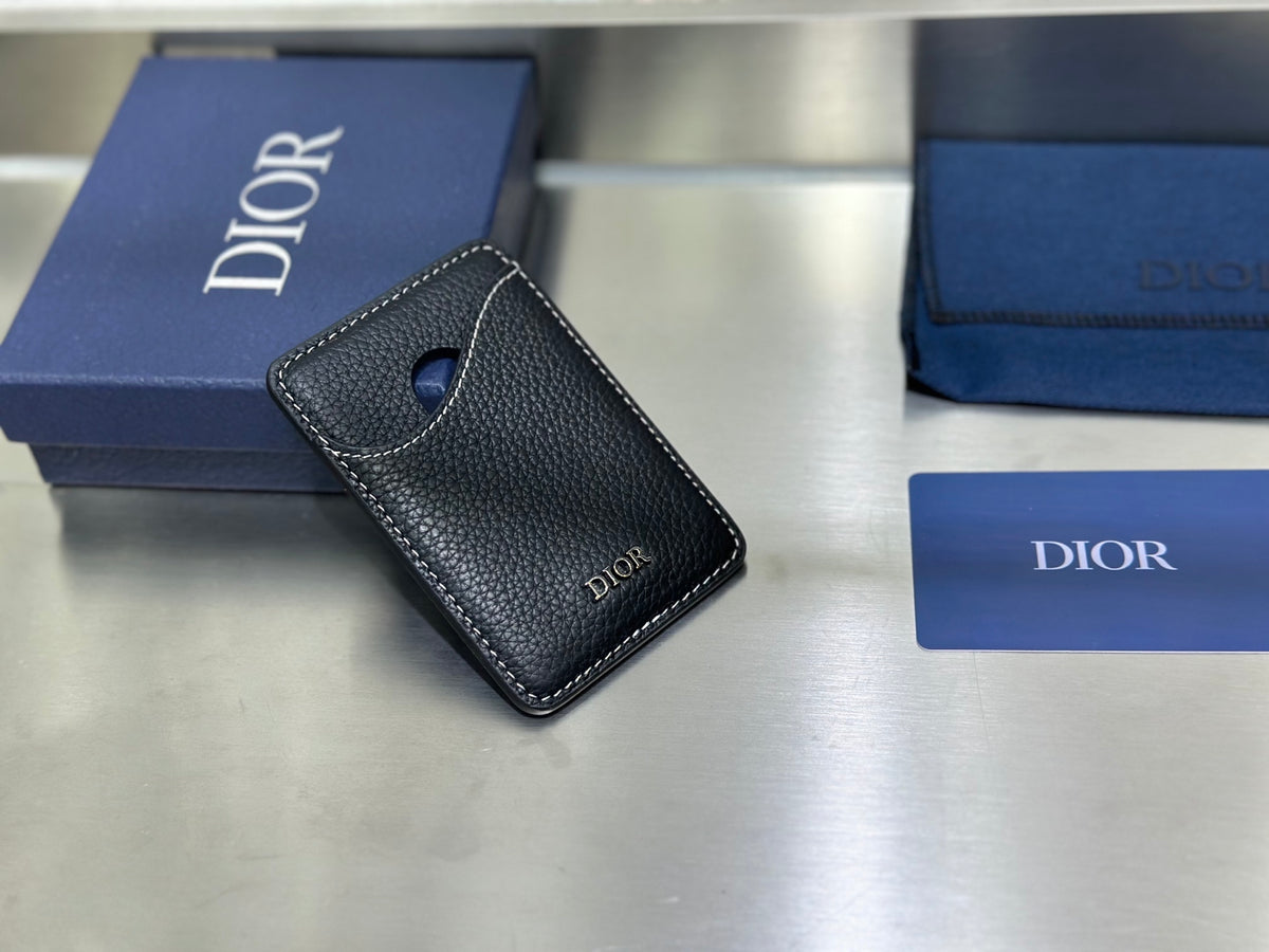 Кардхолдер Dior Saddle з натуральної шкіри — фото 1