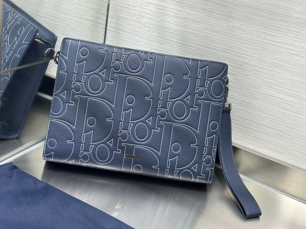 Клатч Dior із тисненої натуральної шкіри — фото 1