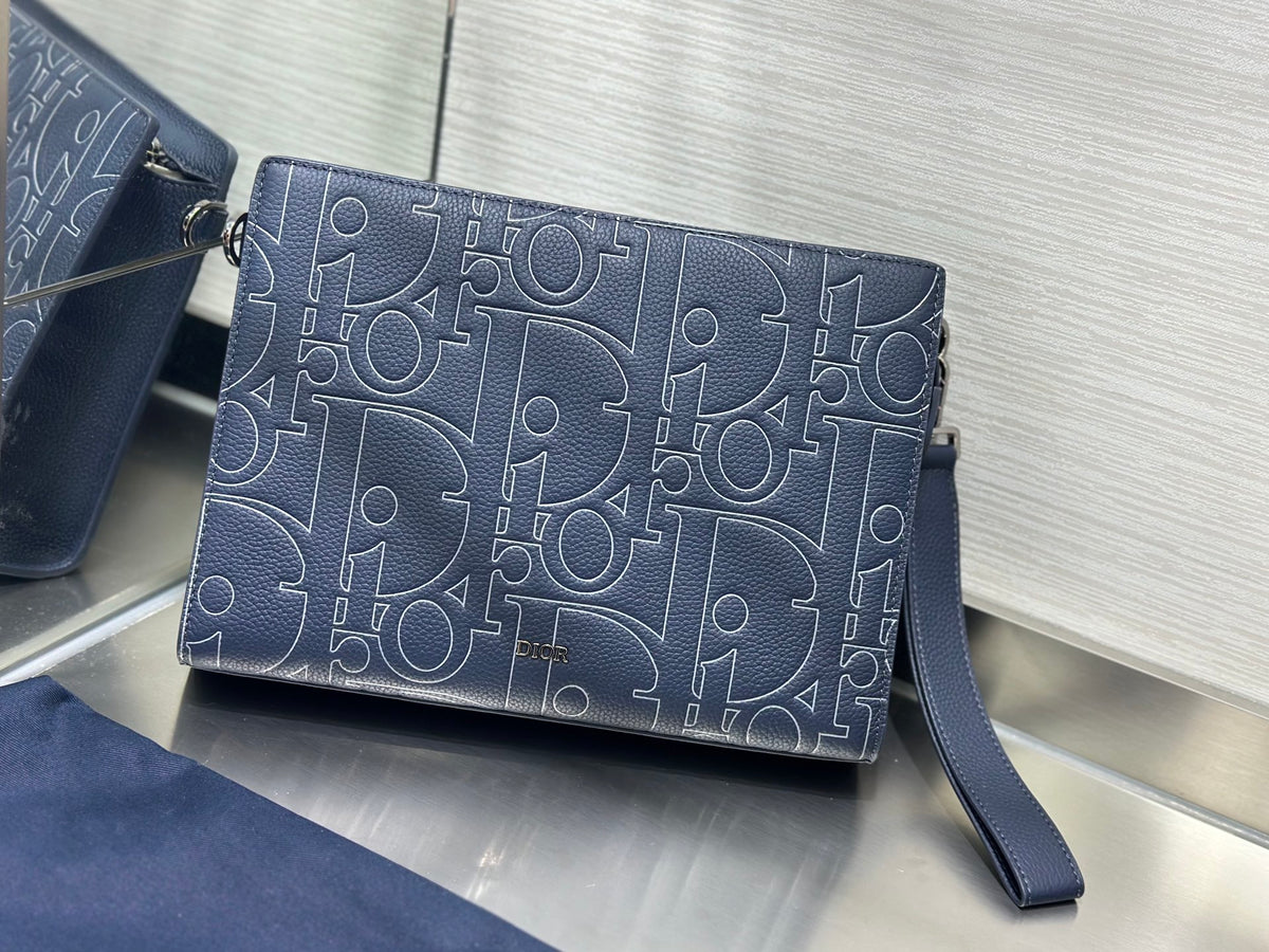 Клатч Dior із тисненої натуральної шкіри — фото 1