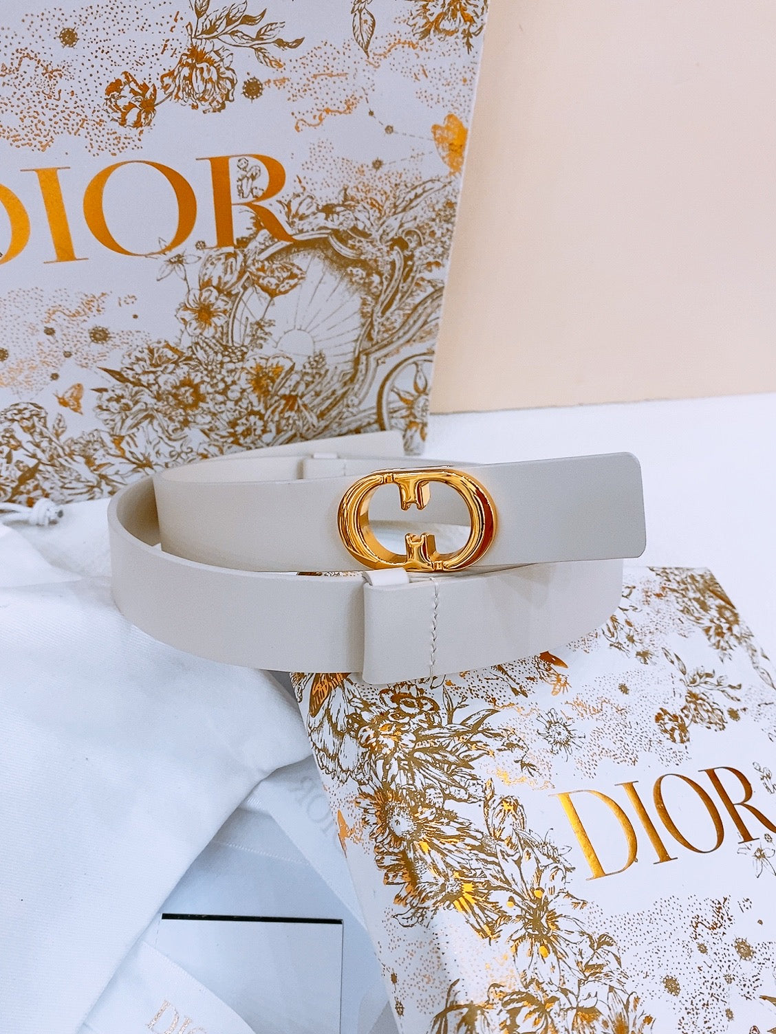 Ремінь Dior з натуральної шкіри теляти — фото 2