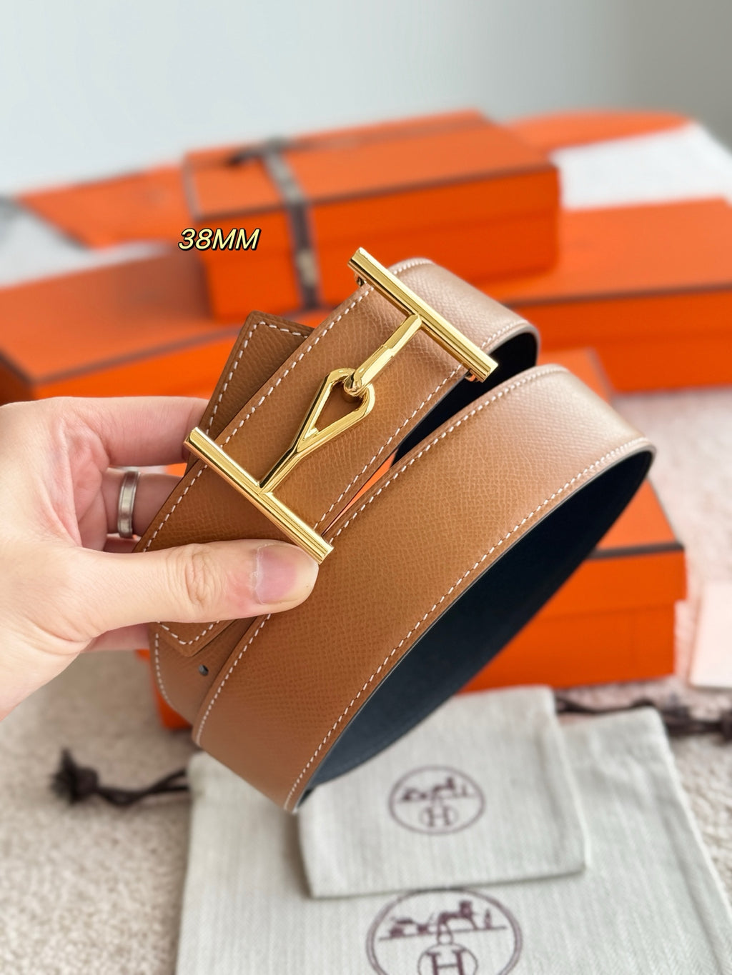 Ремінь Hermès зі шкіри Epsom