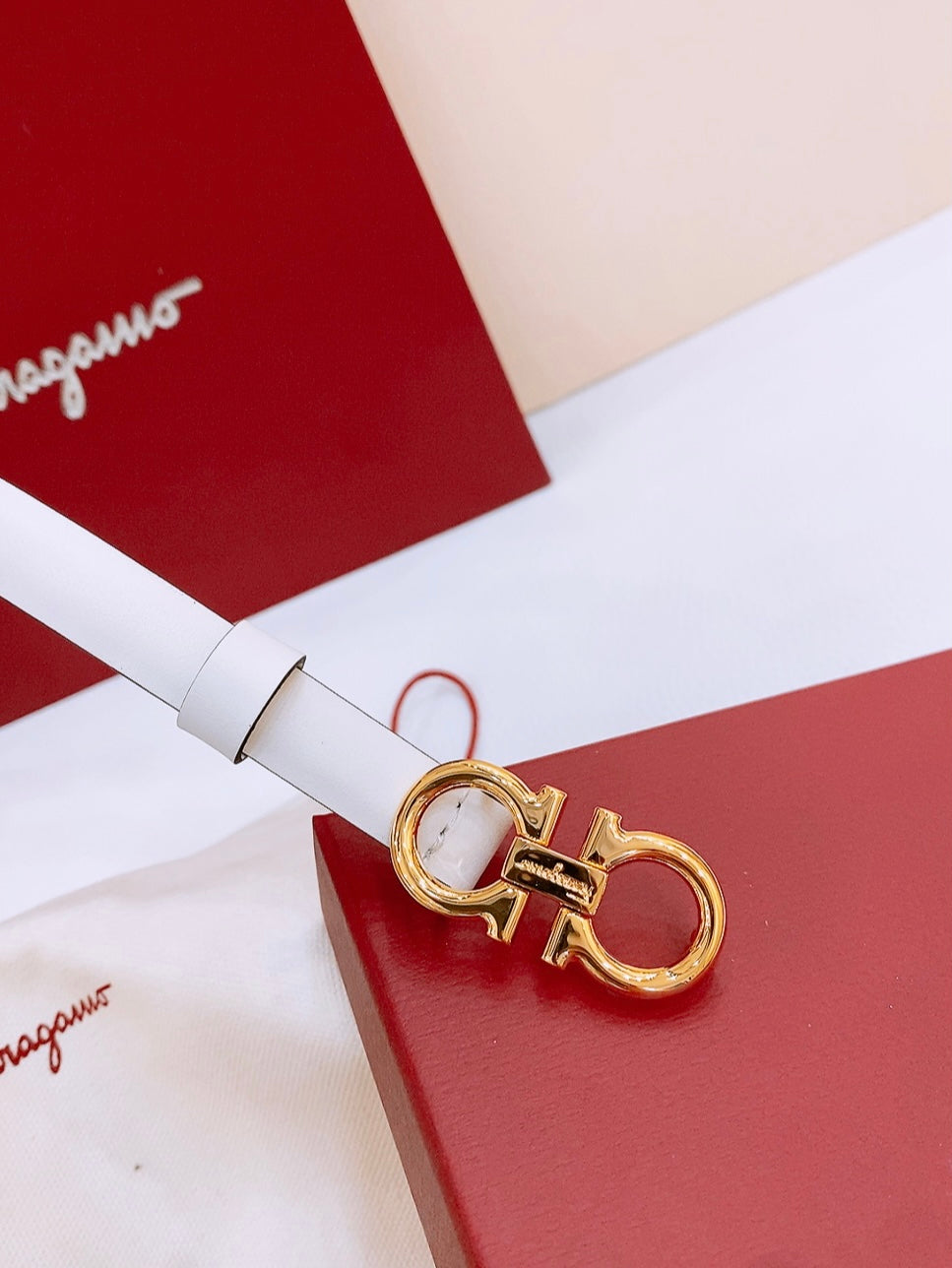 Ремінь Salvatore Ferragamo з натуральної шкіри — фото 3