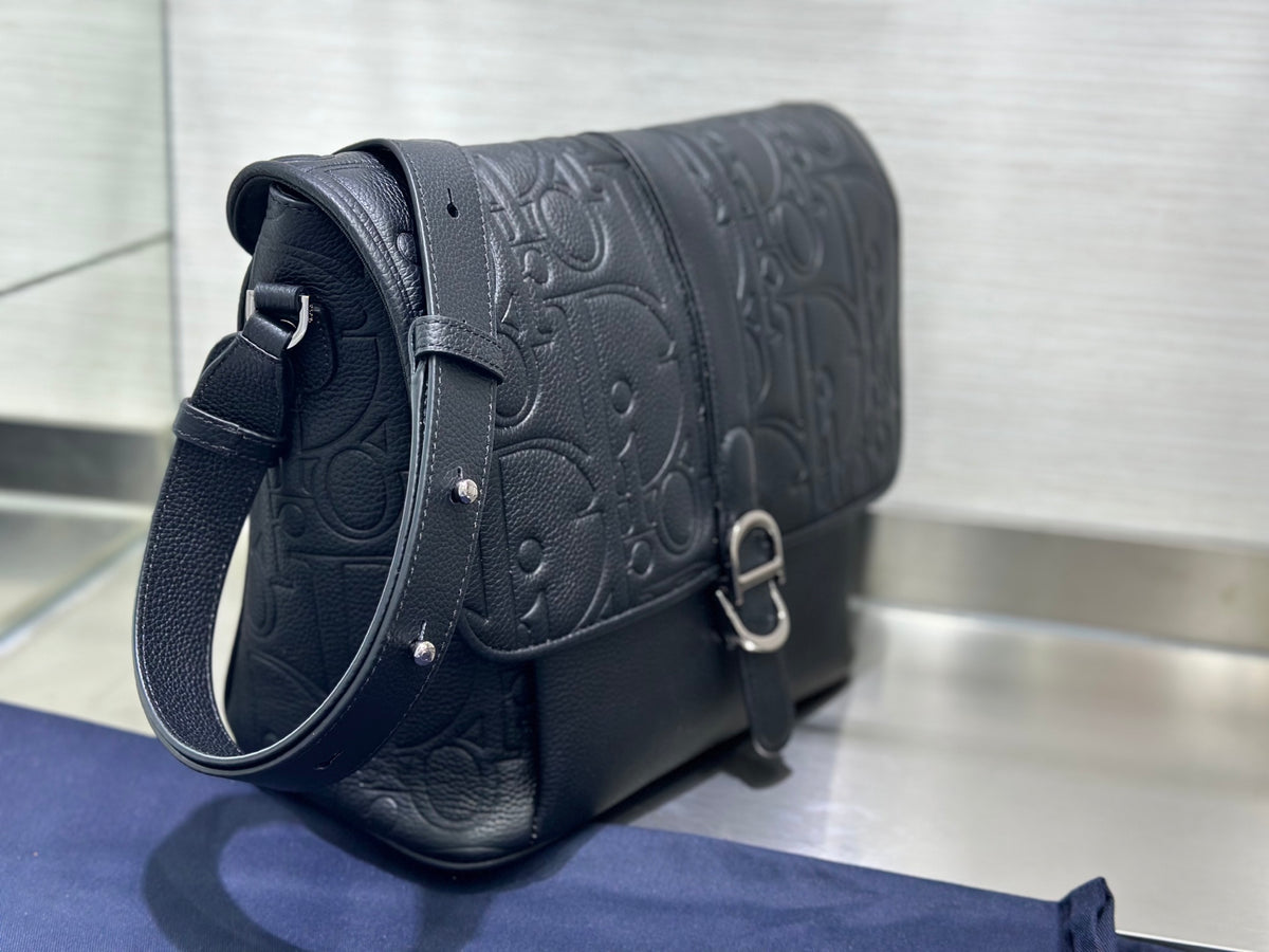 Сумка-месенджер Dior Daily із тисненої натуральної шкіри — фото 3