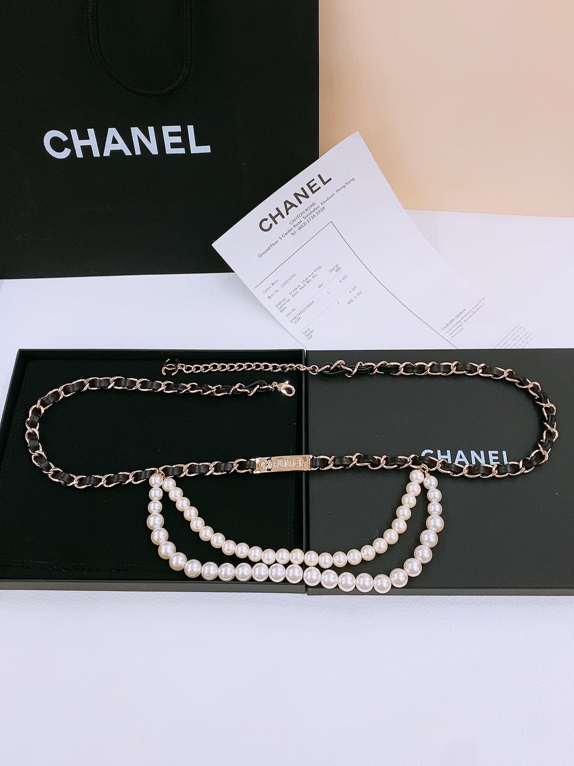 Пояс-ланцюжок Chanel з металевим ланцюжком — фото 1