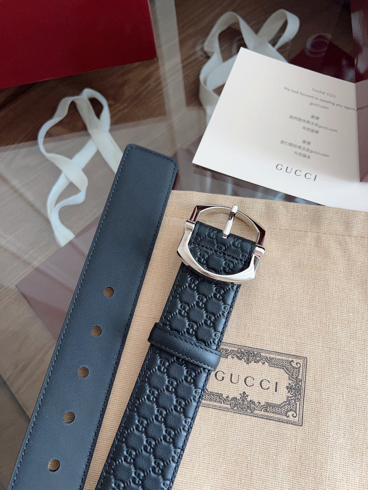 Ремінь Gucci з шкіри — фото 3