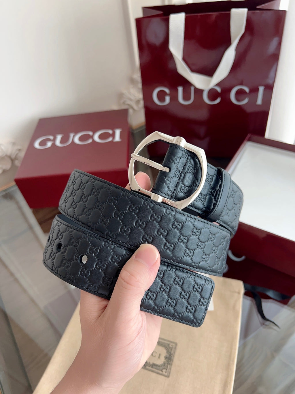 Ремінь Gucci з шкіри — фото 1