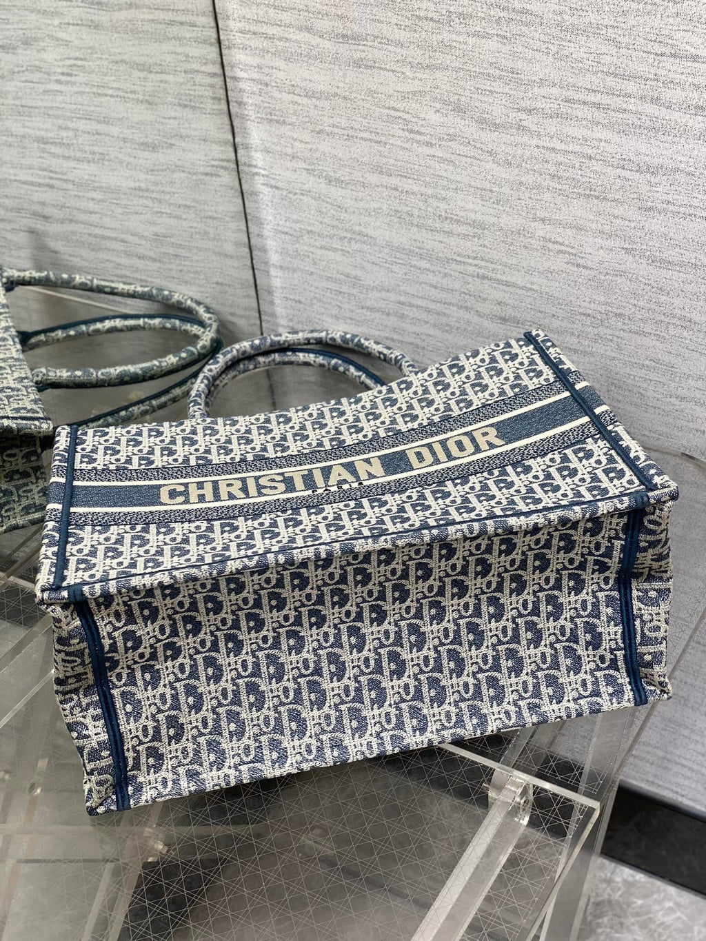Середня сумка-тоут Dior з текстилю — фото 7