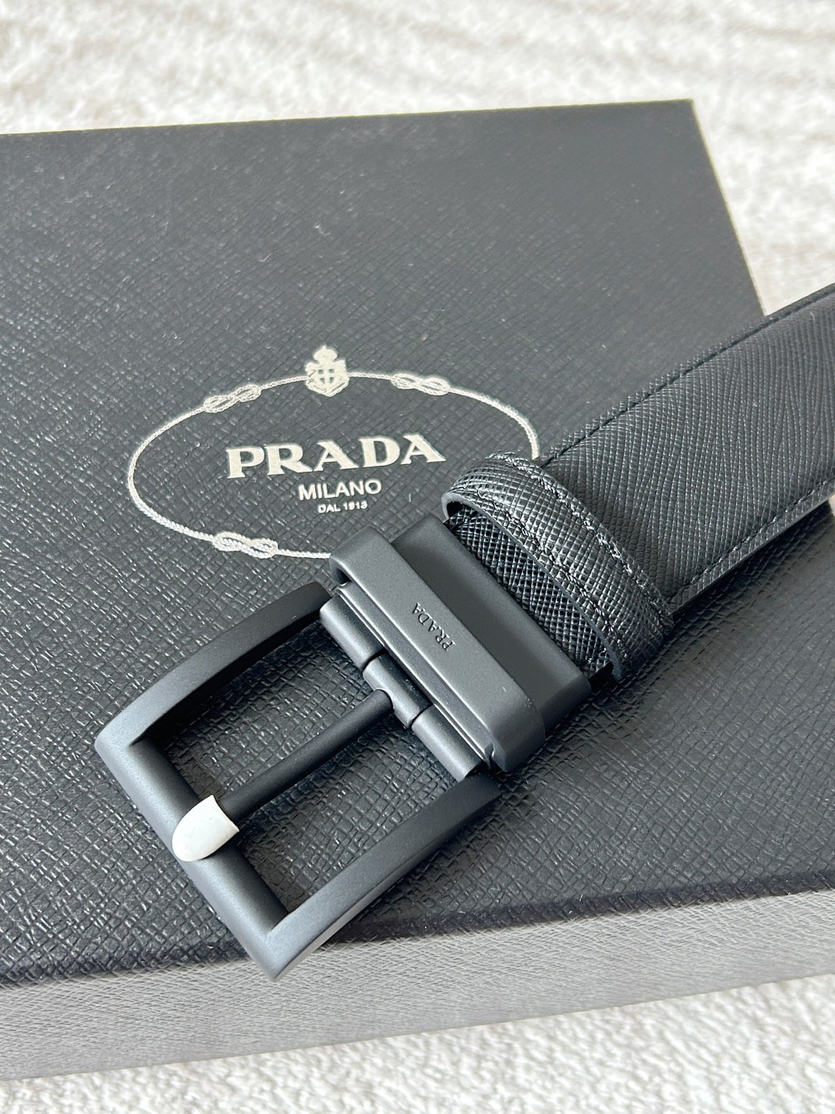 Ремінь Prada з натуральної шкіри — фото 2