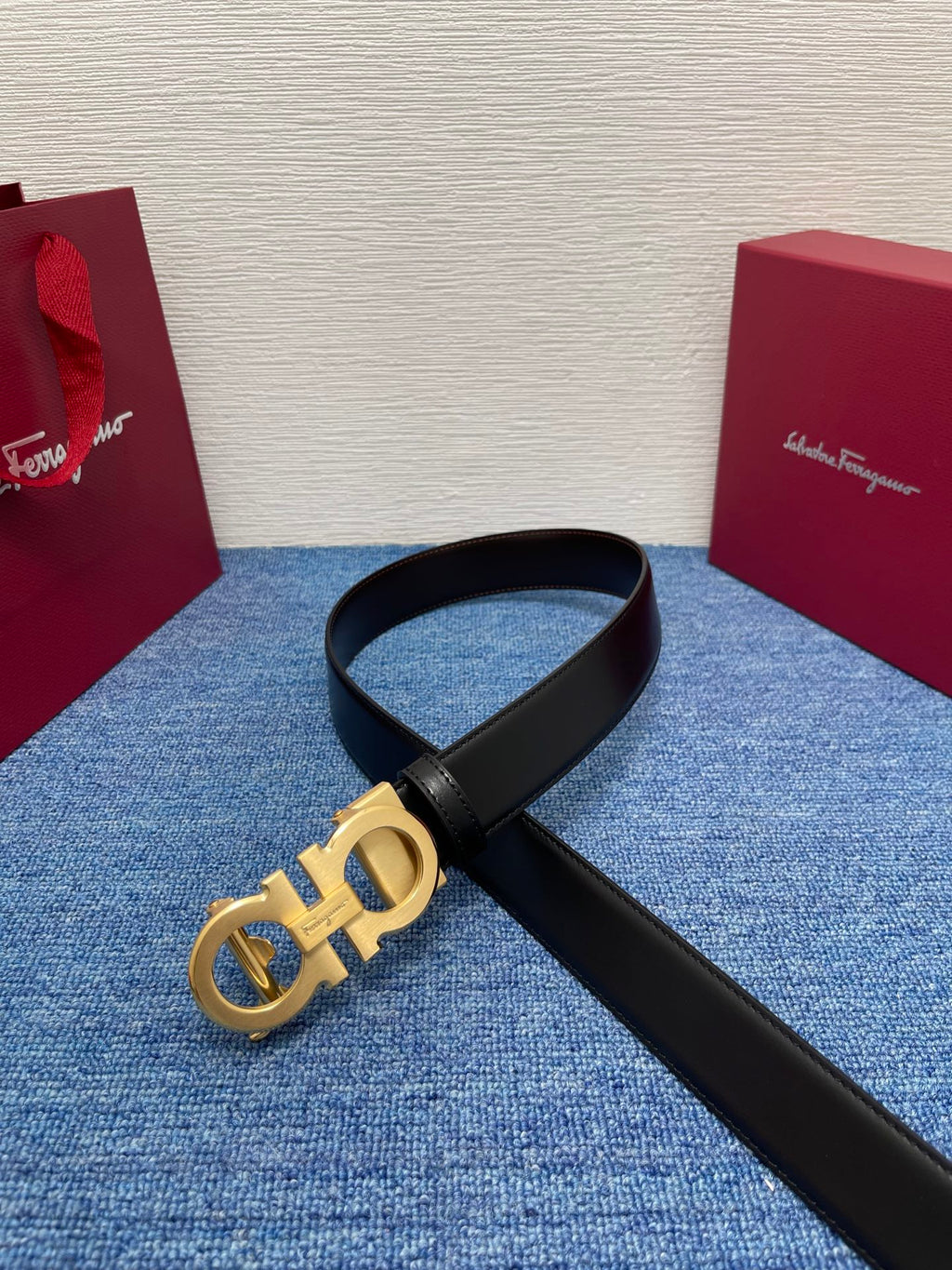 Ремінь Salvatore Ferragamo з натуральної шкіри — фото 3