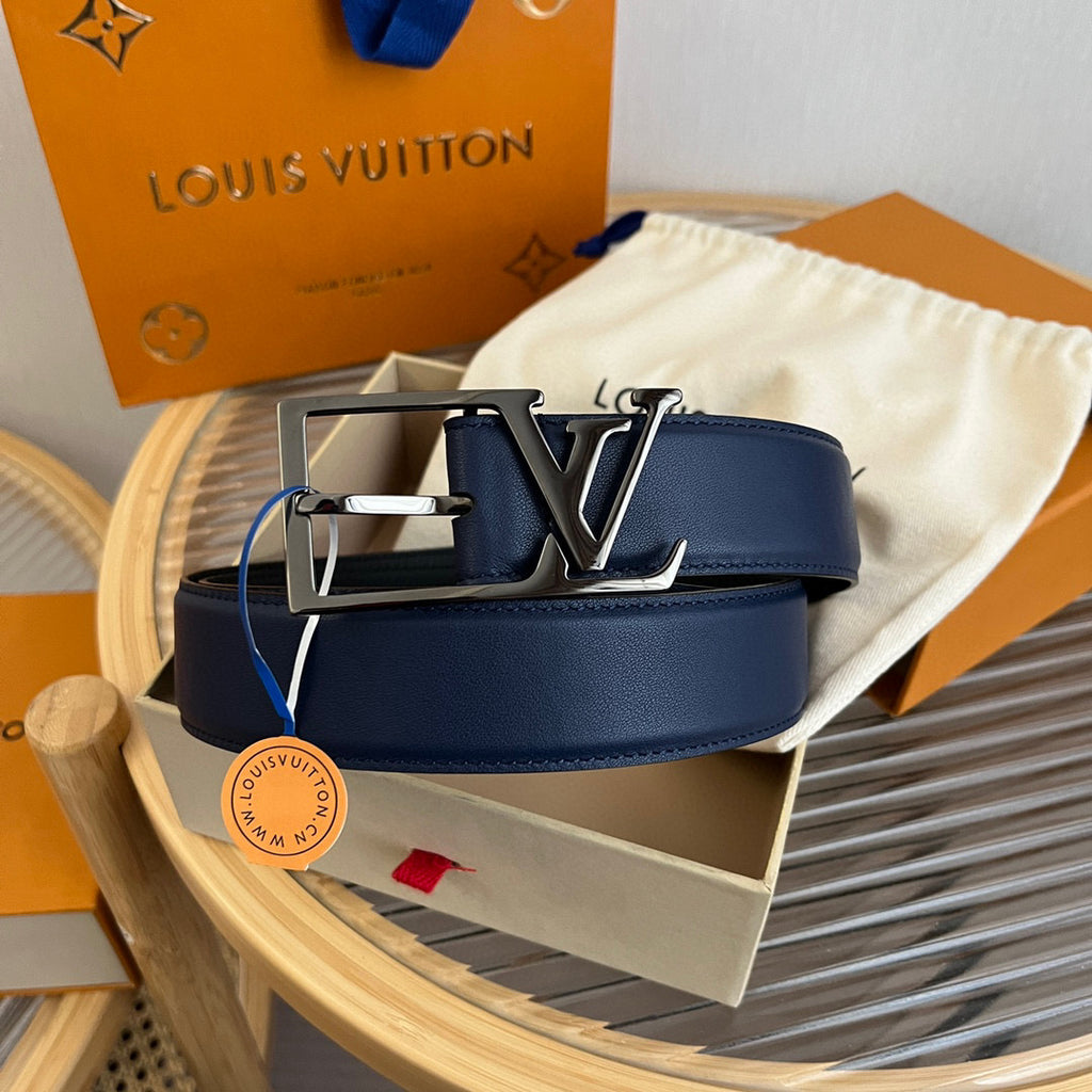 Ремінь Louis Vuitton з натуральної шкіри теляти з пряжкою-штифтом — фото 5