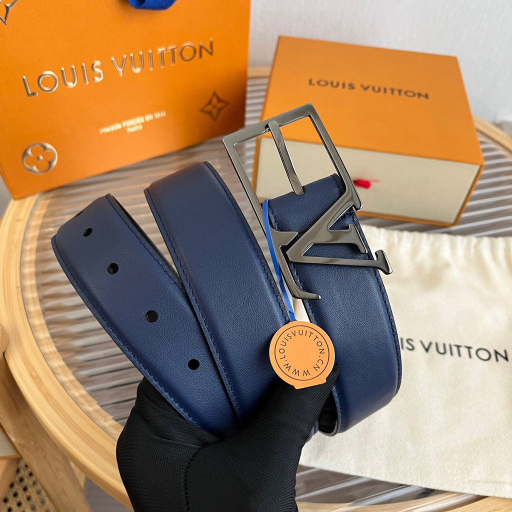 Ремінь Louis Vuitton з натуральної шкіри теляти з пряжкою-штифтом — фото 3