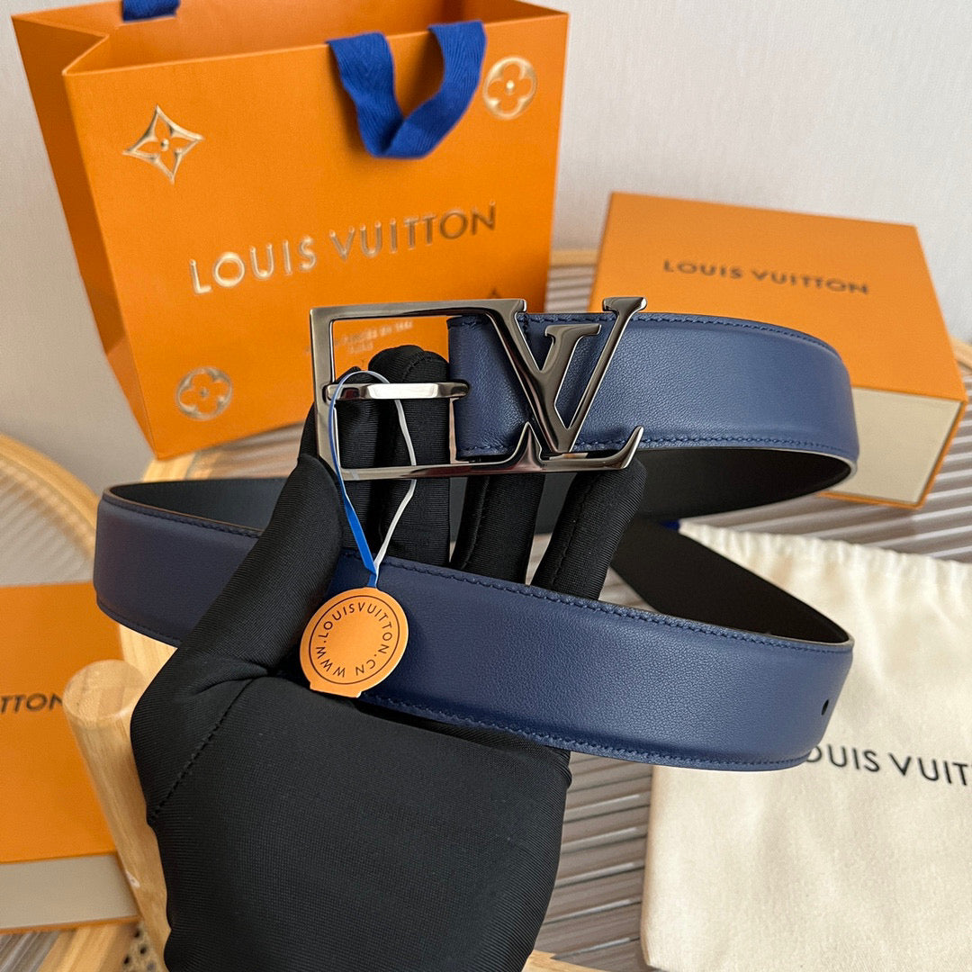 Ремінь Louis Vuitton з натуральної шкіри теляти з пряжкою-штифтом — фото 2