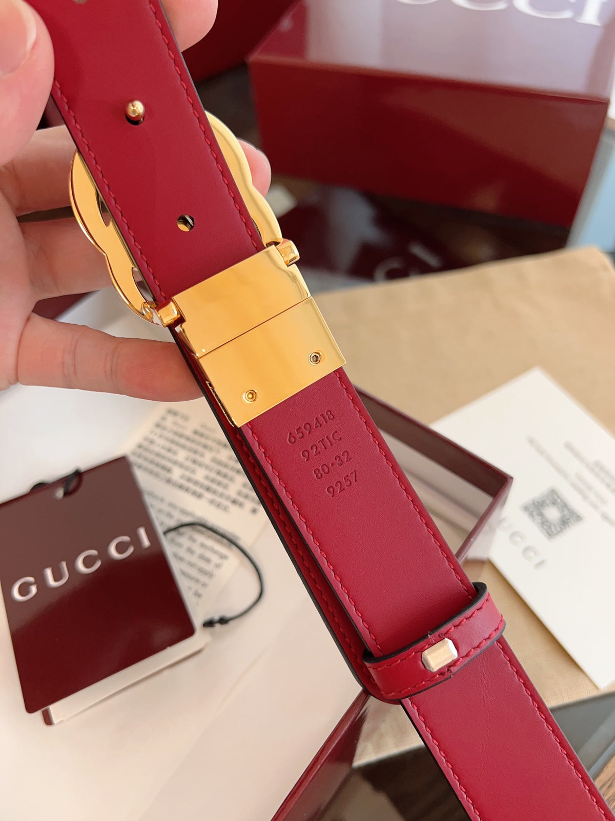 Ремінь Gucci Double G з ПВХ — фото 2