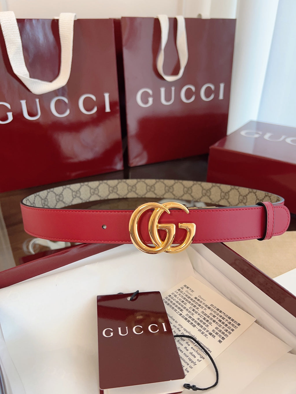 Ремінь Gucci Double G з ПВХ — фото 4