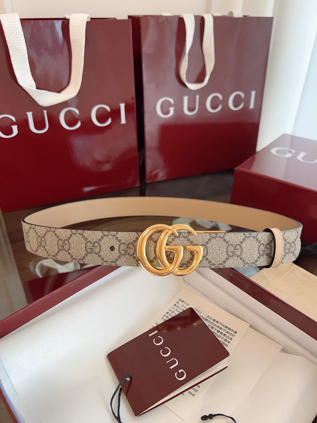 Ремінь Gucci Double G з ПВХ — фото 3