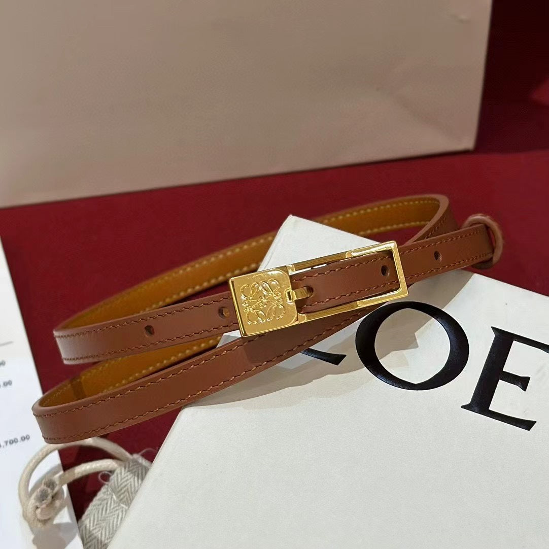 Ремінь Loewe з натуральної шкіри теляти — фото 1
