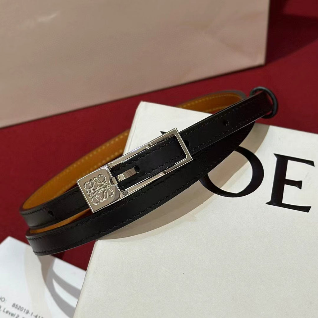 Ремінь Loewe з натуральної шкіри теляти — фото 1