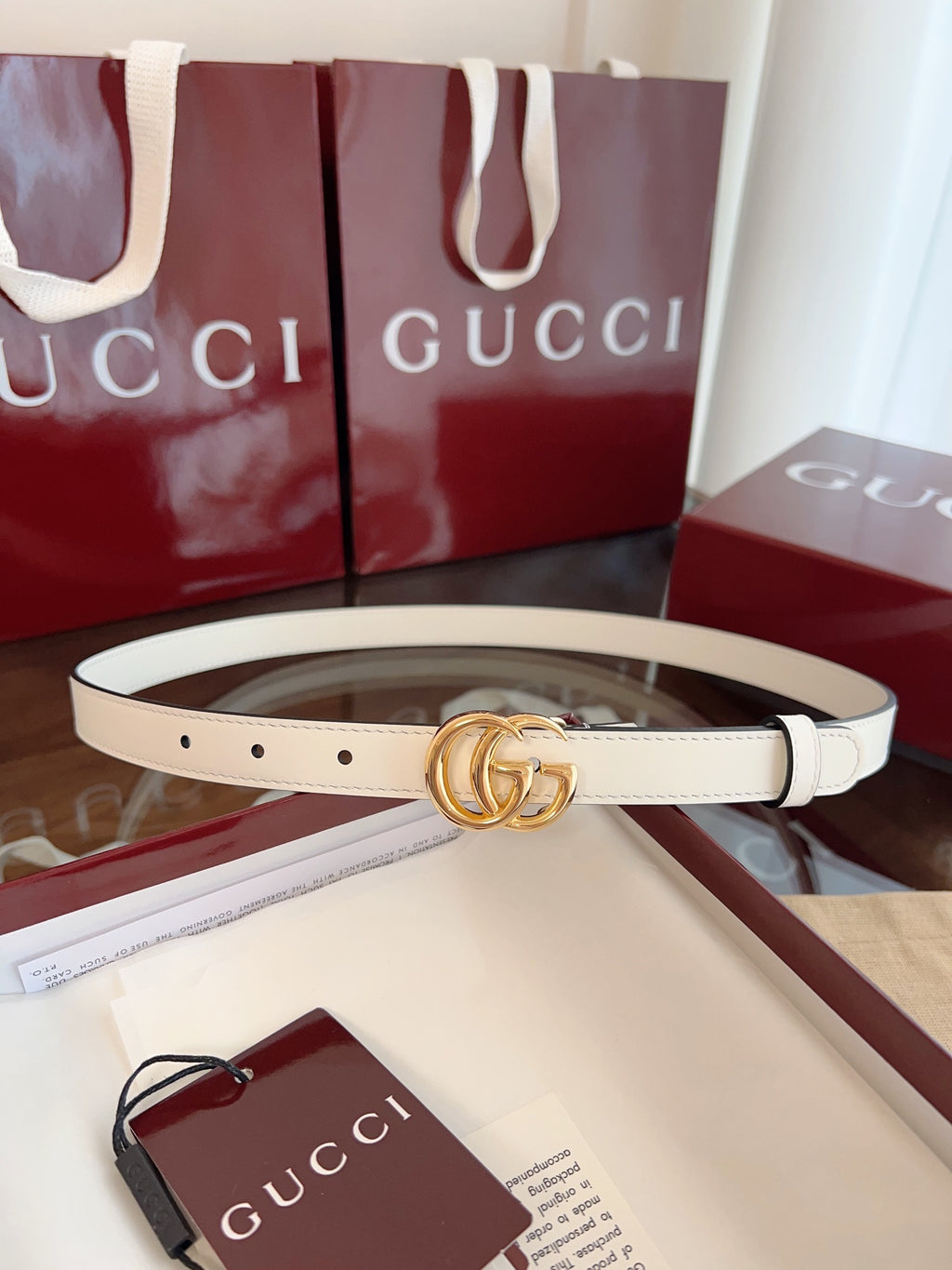 Ремінь Gucci Double G з натуральної шкіри теляти — фото 3