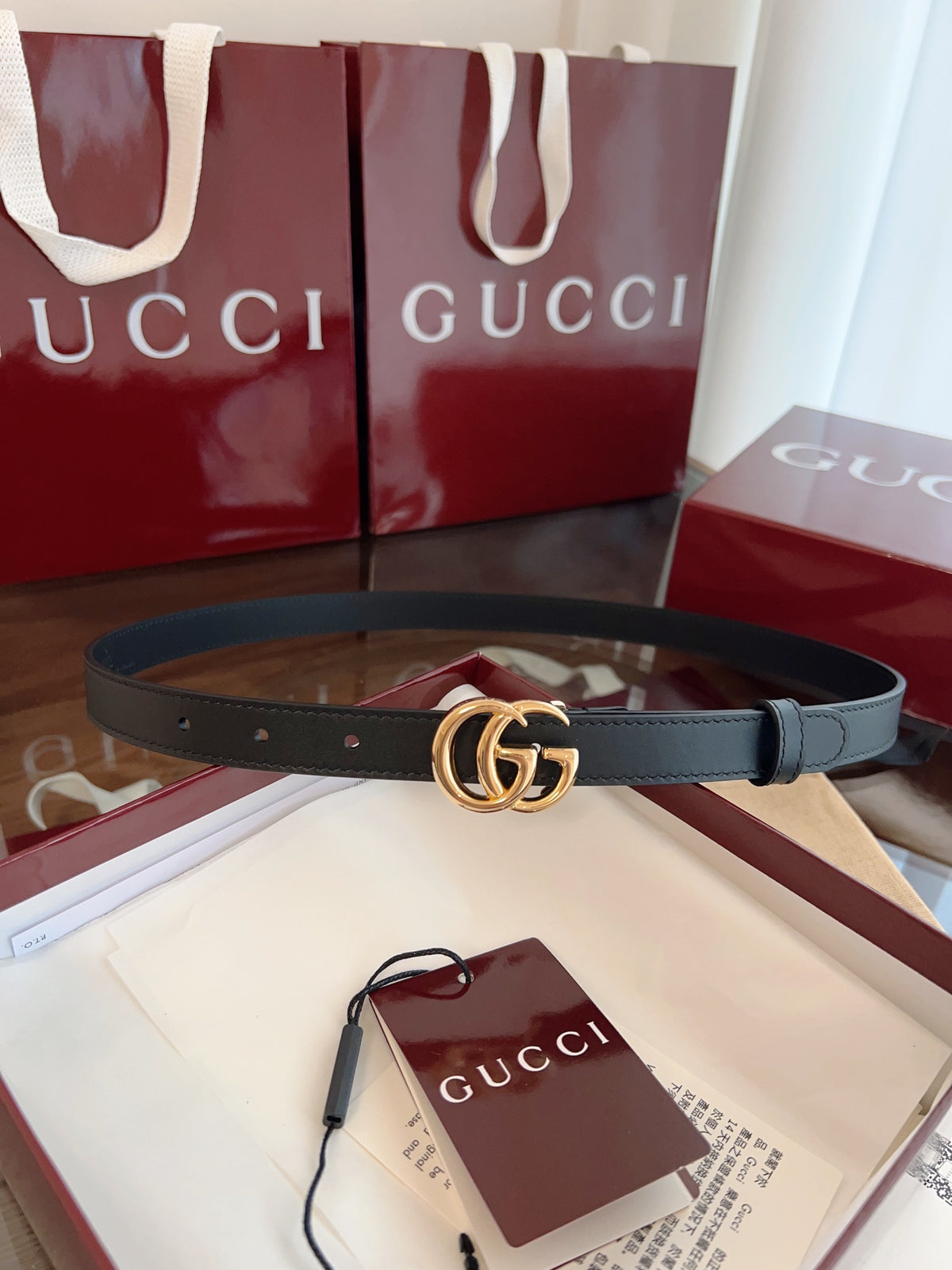 Ремінь Gucci Double G з натуральної шкіри теляти — фото 4