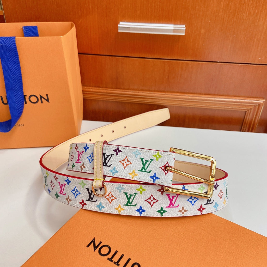 Ремінь Louis Vuitton з текстилю й натуральної шкіри з пряжкою-штифтом — фото 4