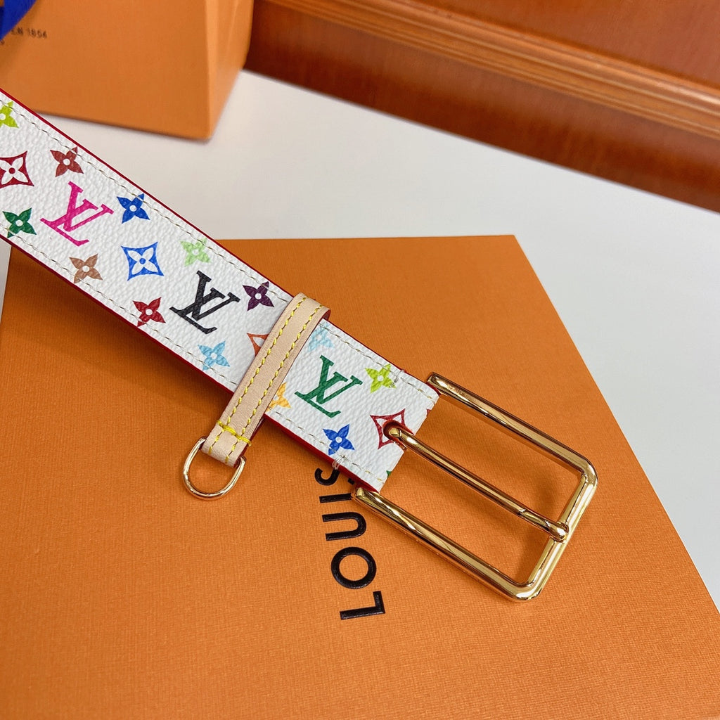 Ремінь Louis Vuitton з текстилю й натуральної шкіри з пряжкою-штифтом — фото 5