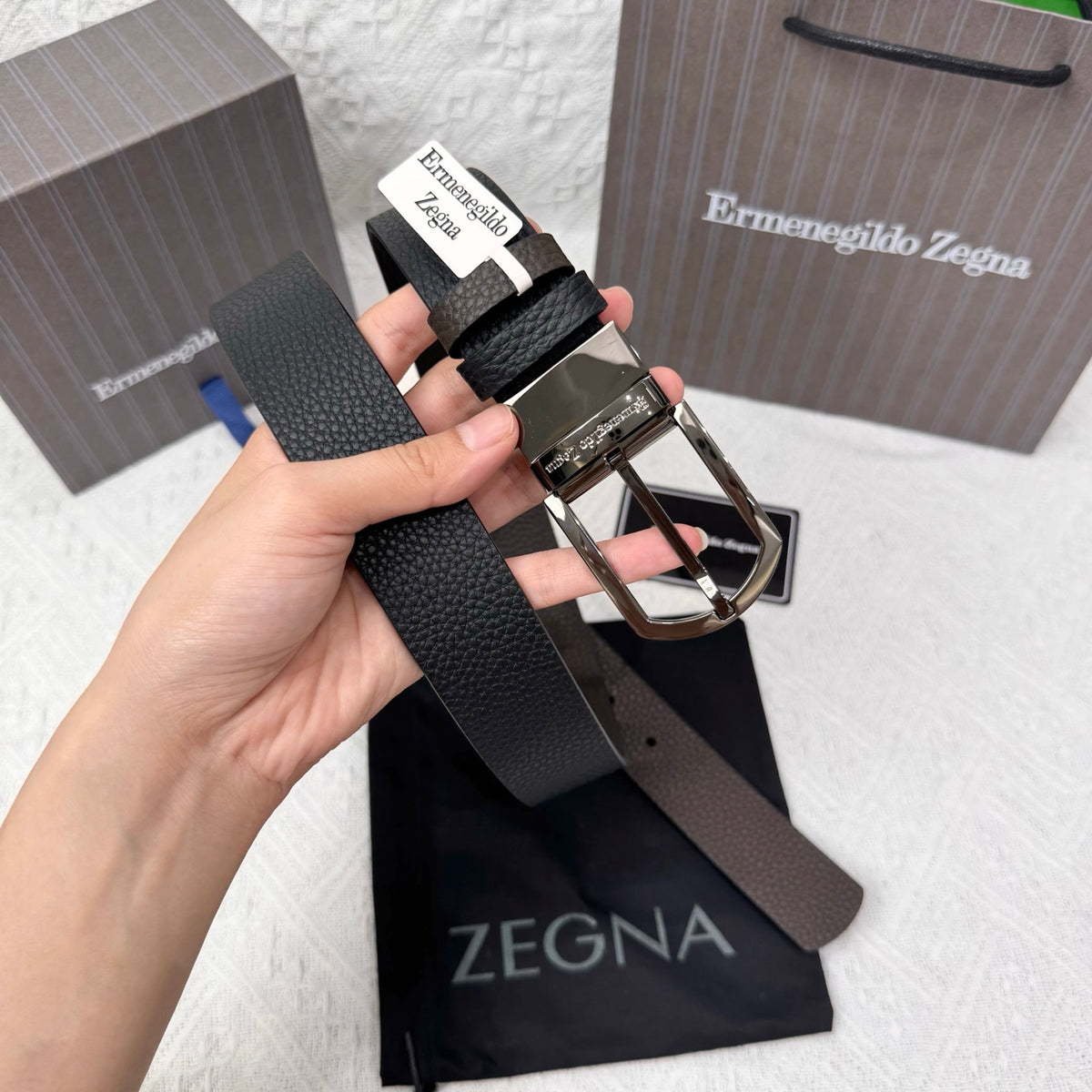 Ремінь Zegna з шкіри — фото 3