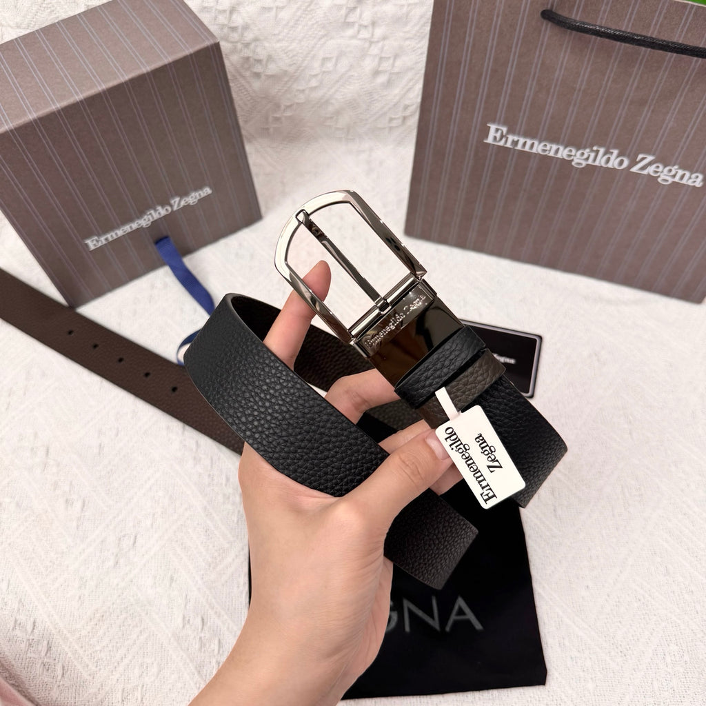Ремінь Zegna з шкіри — фото 2