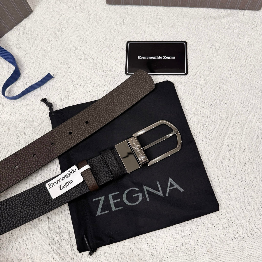Ремінь Zegna з шкіри — фото 5
