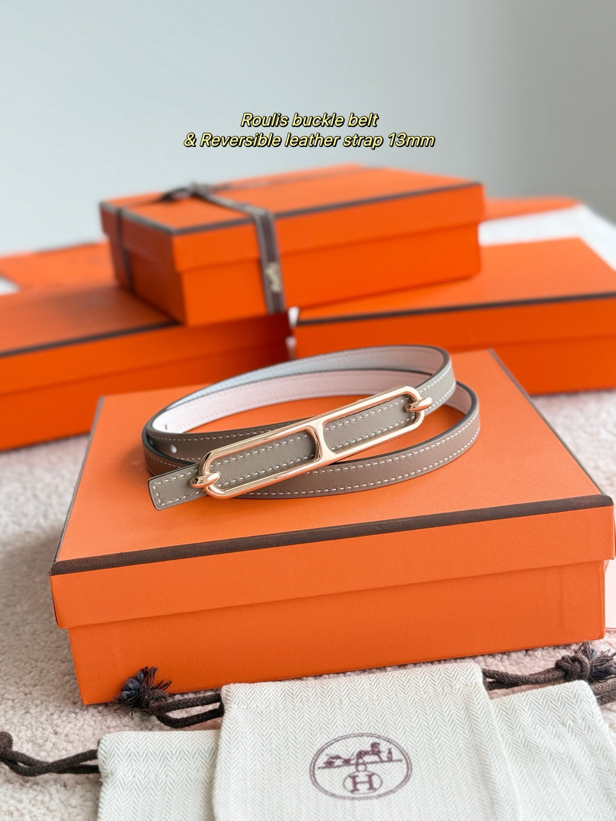 Ремінь Hermès з шкіри Epsom — фото 1