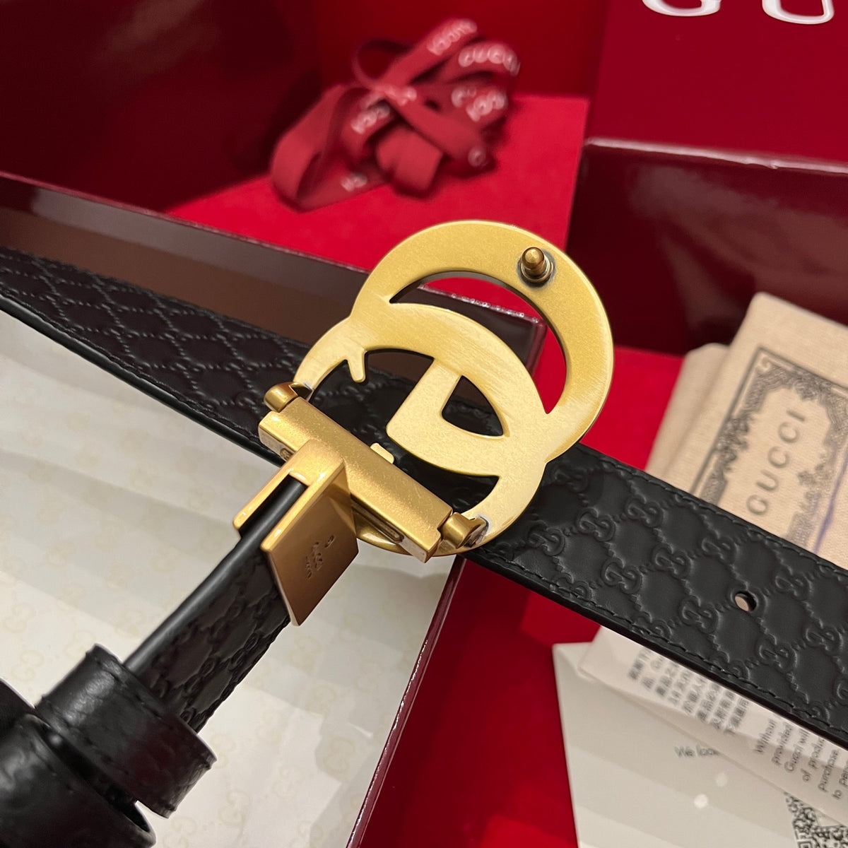 Ремінь Gucci Double G з натуральної шкіри — фото 5