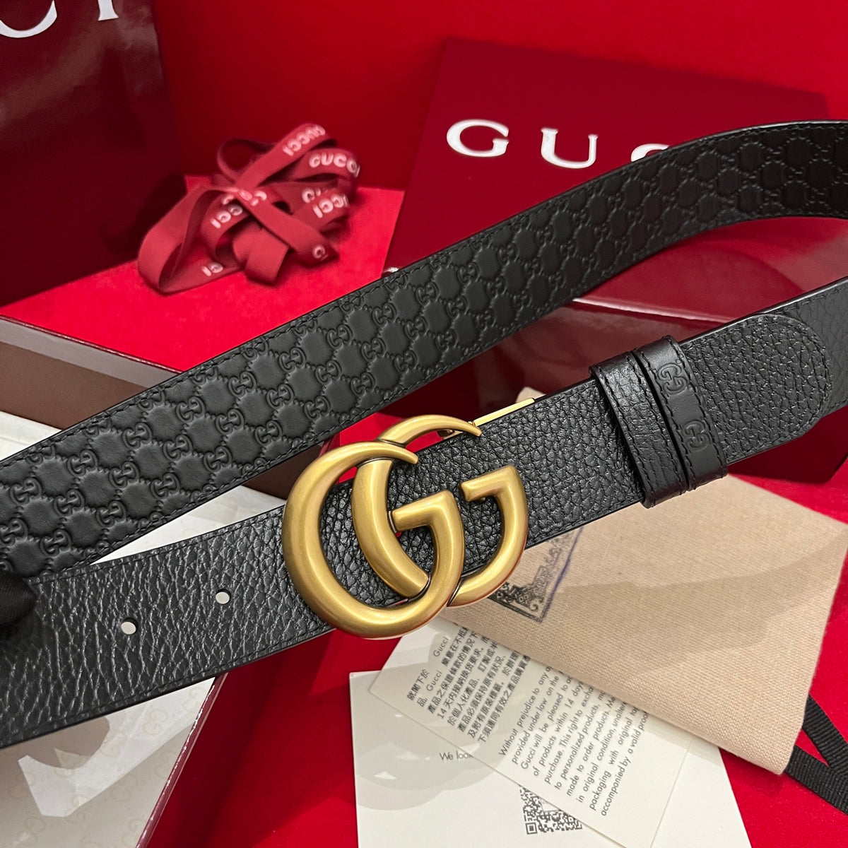 Ремінь Gucci Double G з натуральної шкіри — фото 6