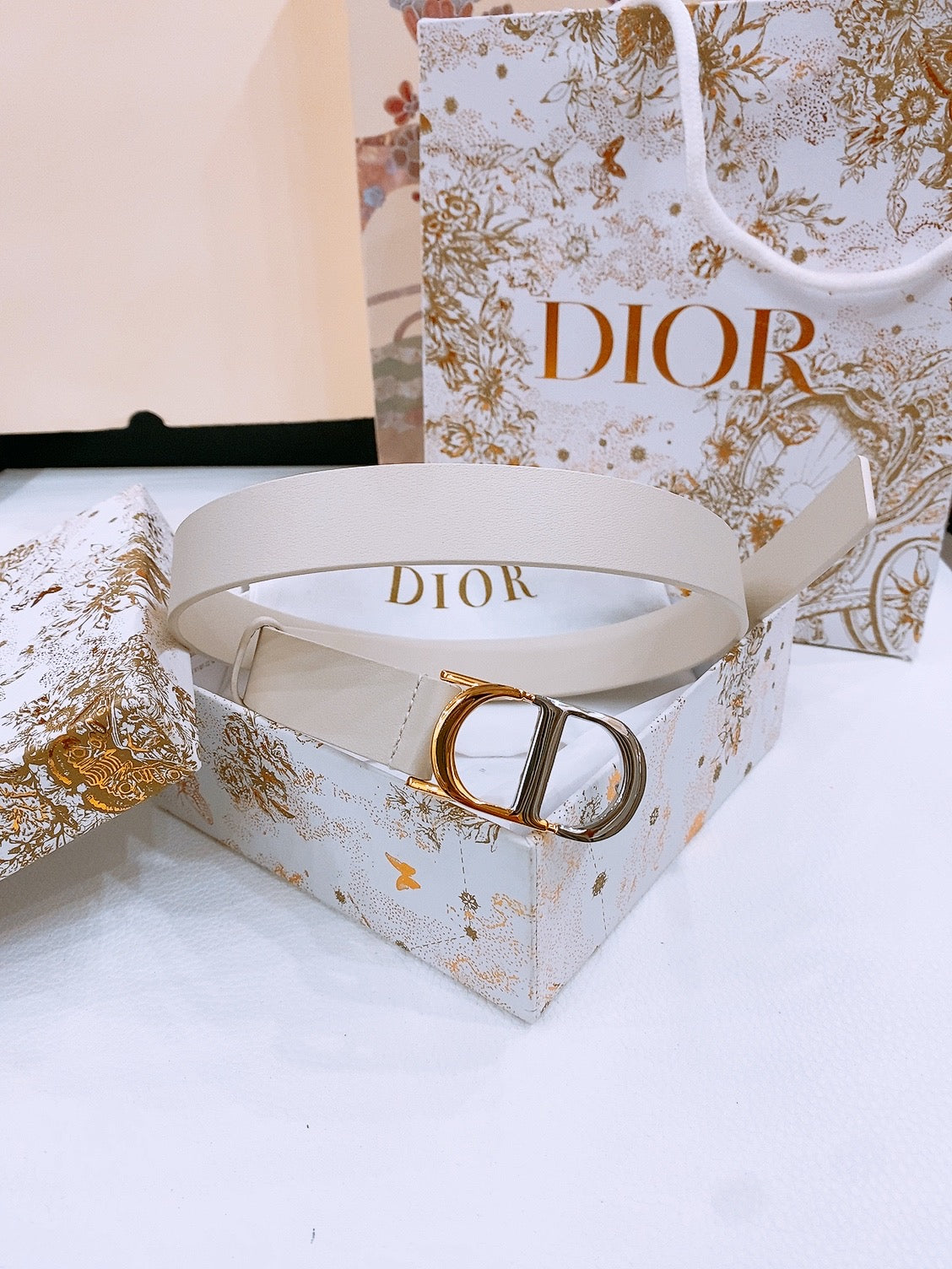 Ремінь Dior з натуральної шкіри теляти — фото 3