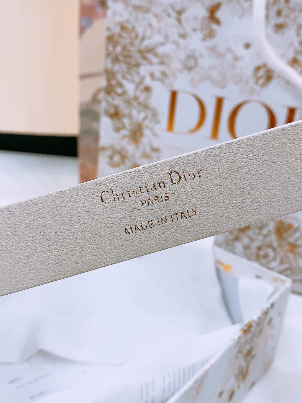Ремінь Dior з натуральної шкіри теляти — фото 6