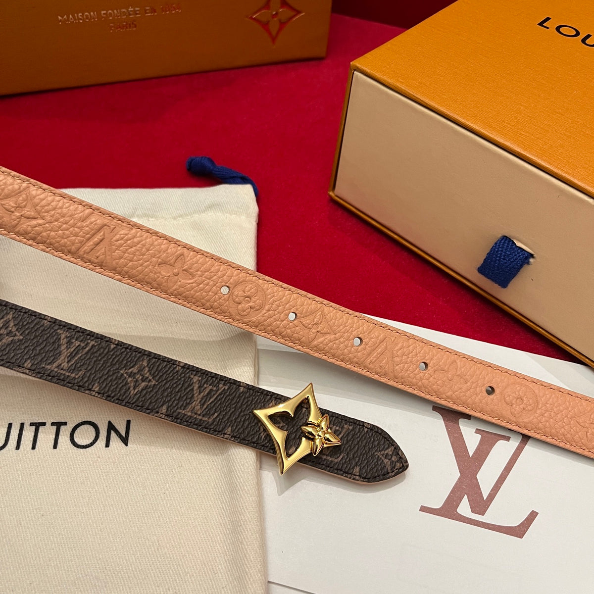 Ремінь Louis Vuitton з текстилю — фото 4