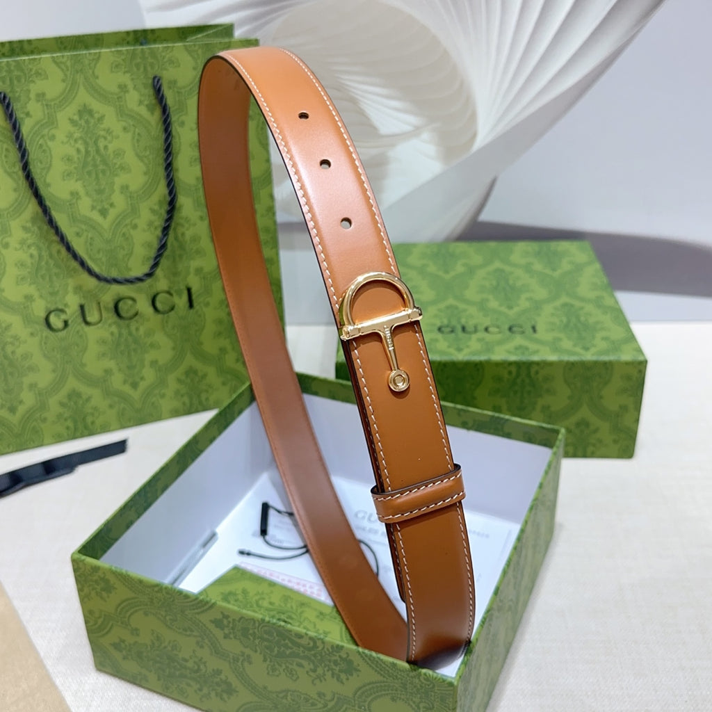 Ремінь Gucci з натуральної шкіри теляти — фото 1