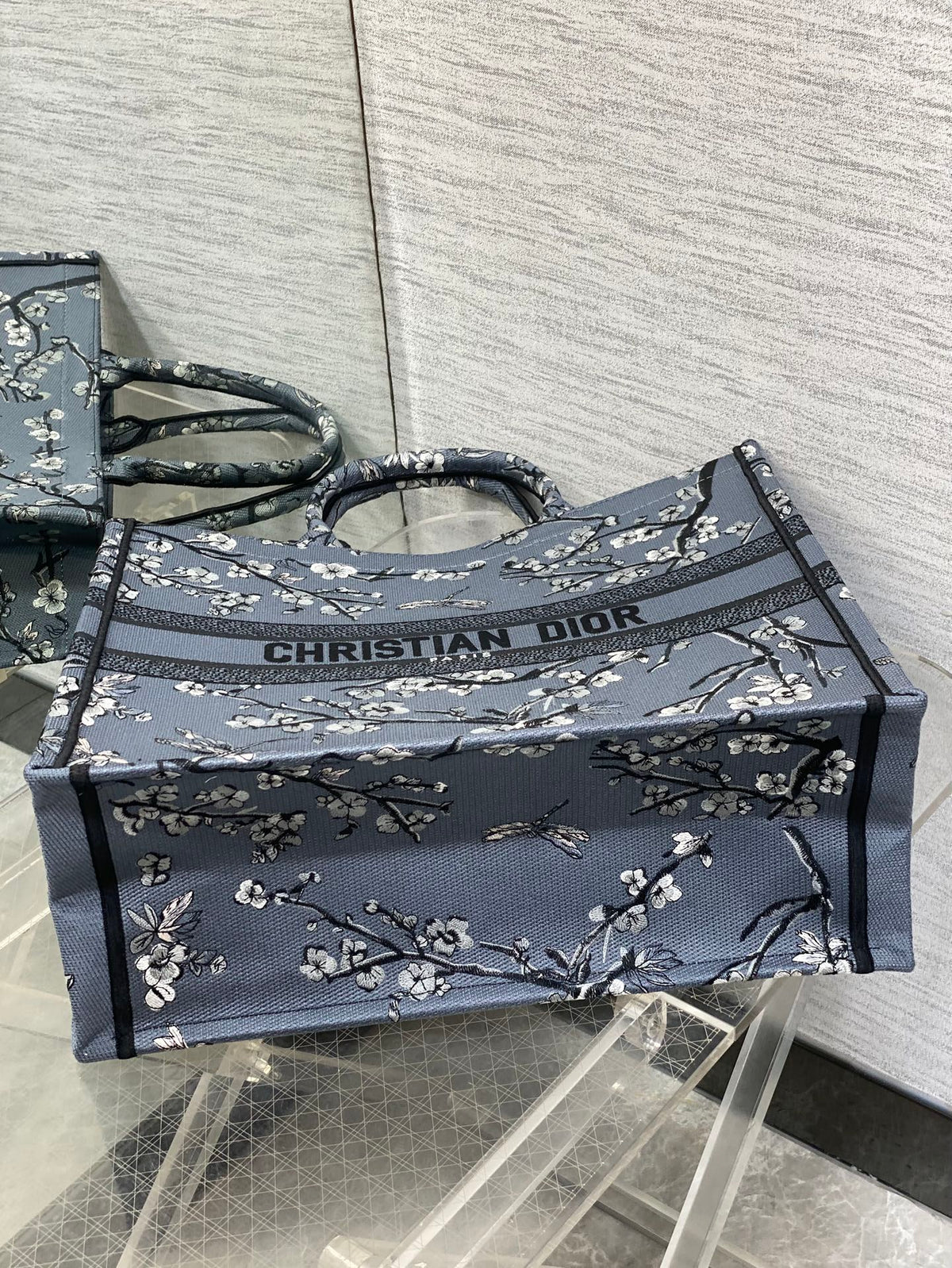 Велика сумка-тоут Dior з текстилю — фото 7