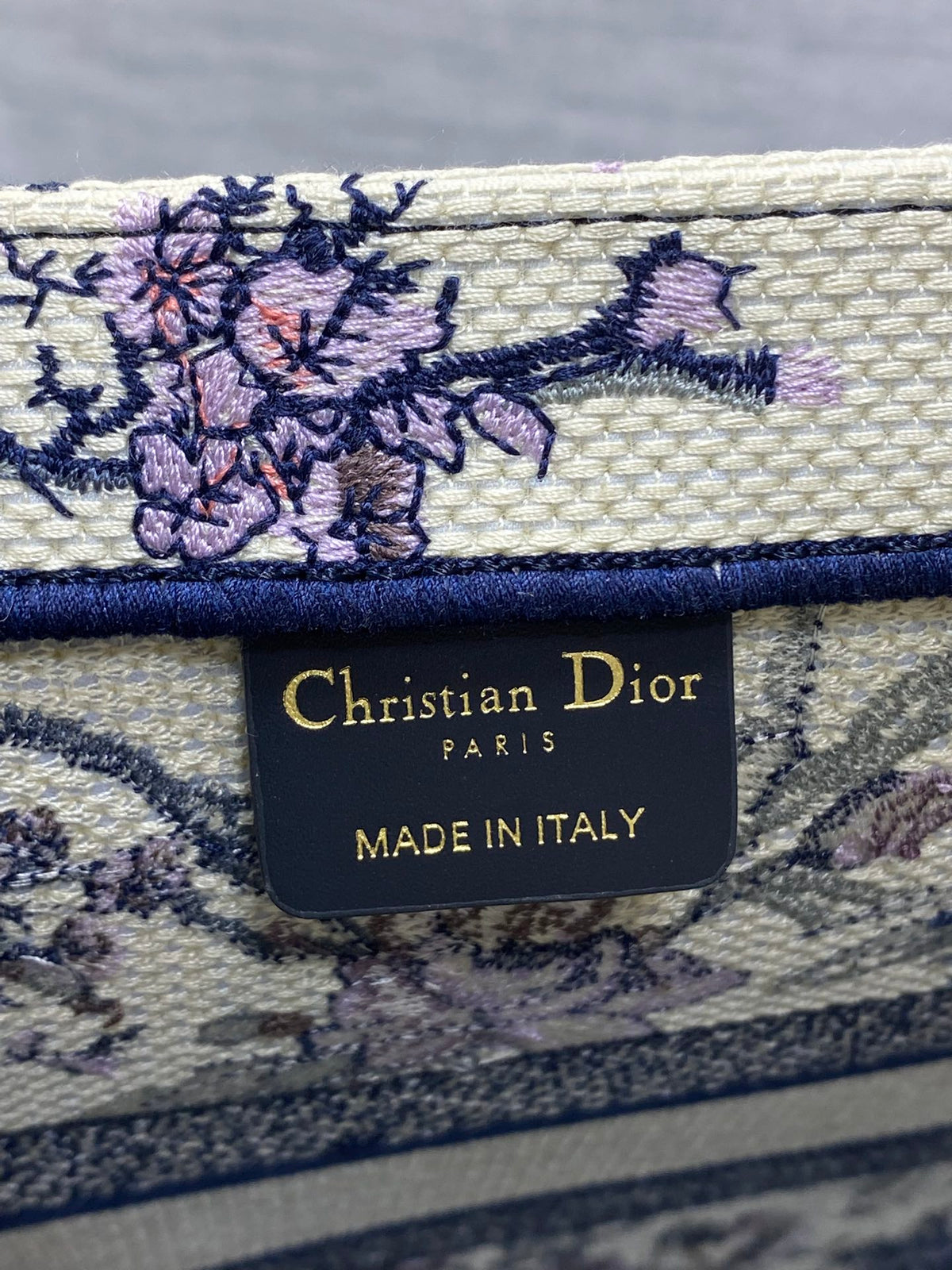 Середня сумка-тоут Dior з текстилю — фото 9