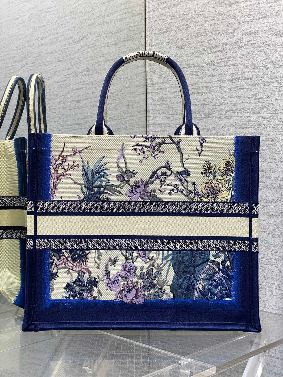Велика сумка-тоут Dior з текстилю — фото 4