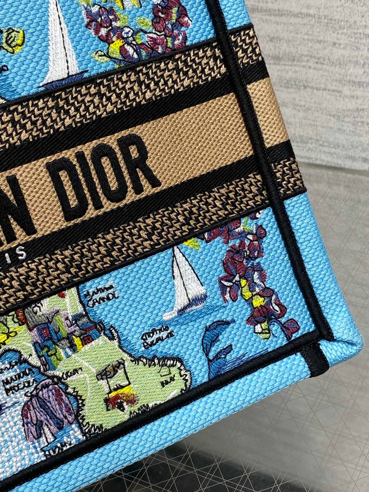 Мала сумка-тоут Dior з текстилю — фото 3