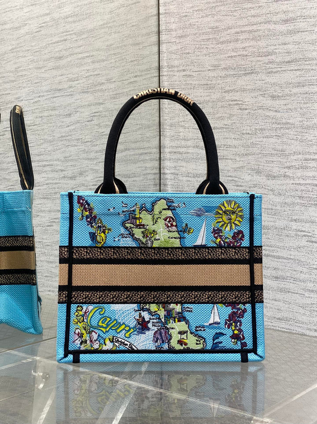 Мала сумка-тоут Dior з текстилю — фото 4