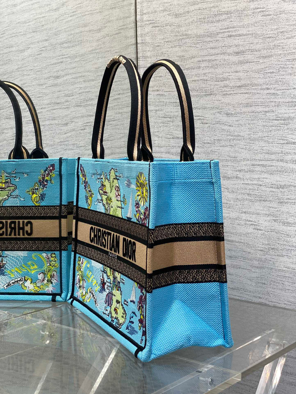 Середня сумка-тоут Dior з текстилю — фото 6