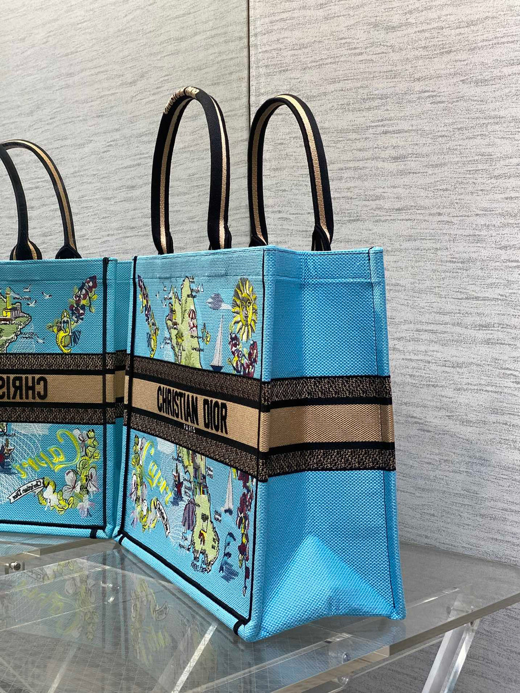 Велика сумка-тоут Dior з текстилю — фото 6