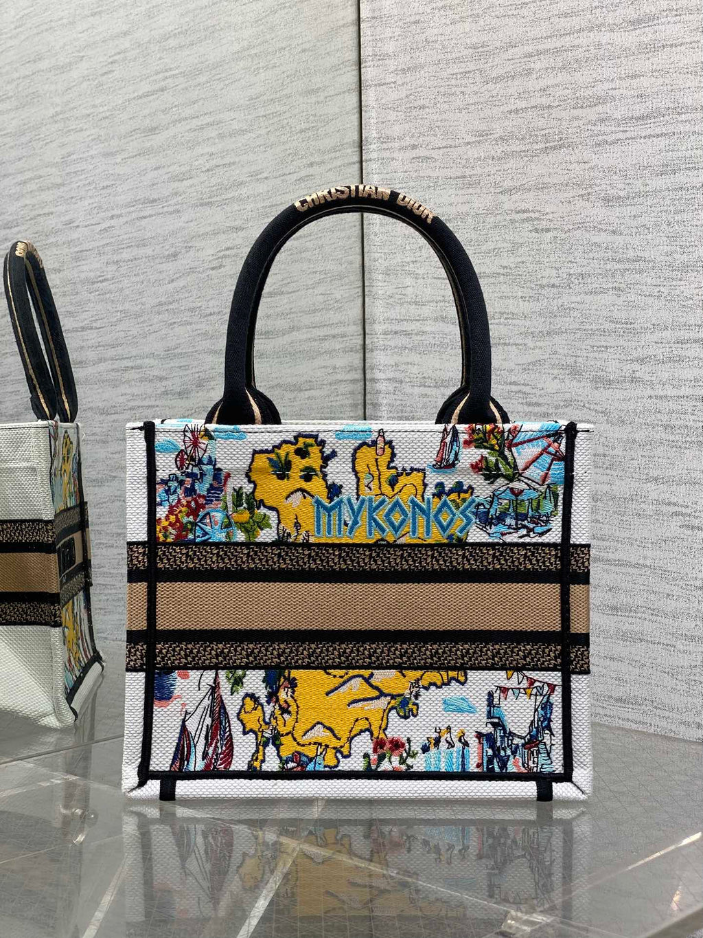 Мала сумка-тоут Dior з текстилю — фото 4