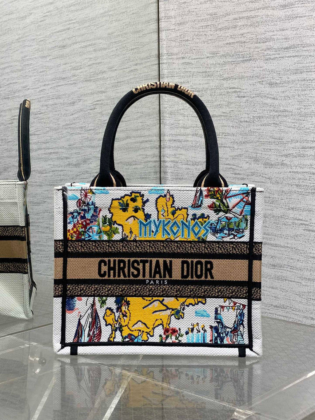 Мала сумка-тоут Dior з текстилю — фото 1